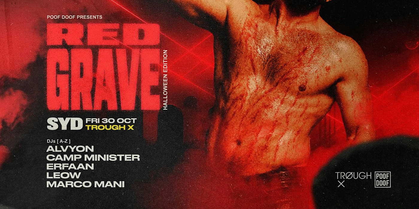 Poof Doof Red Grave poster