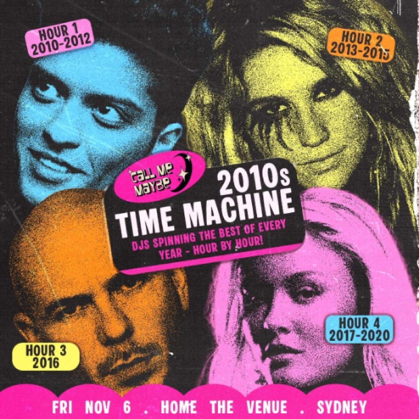 2010s Time Machine Party poster