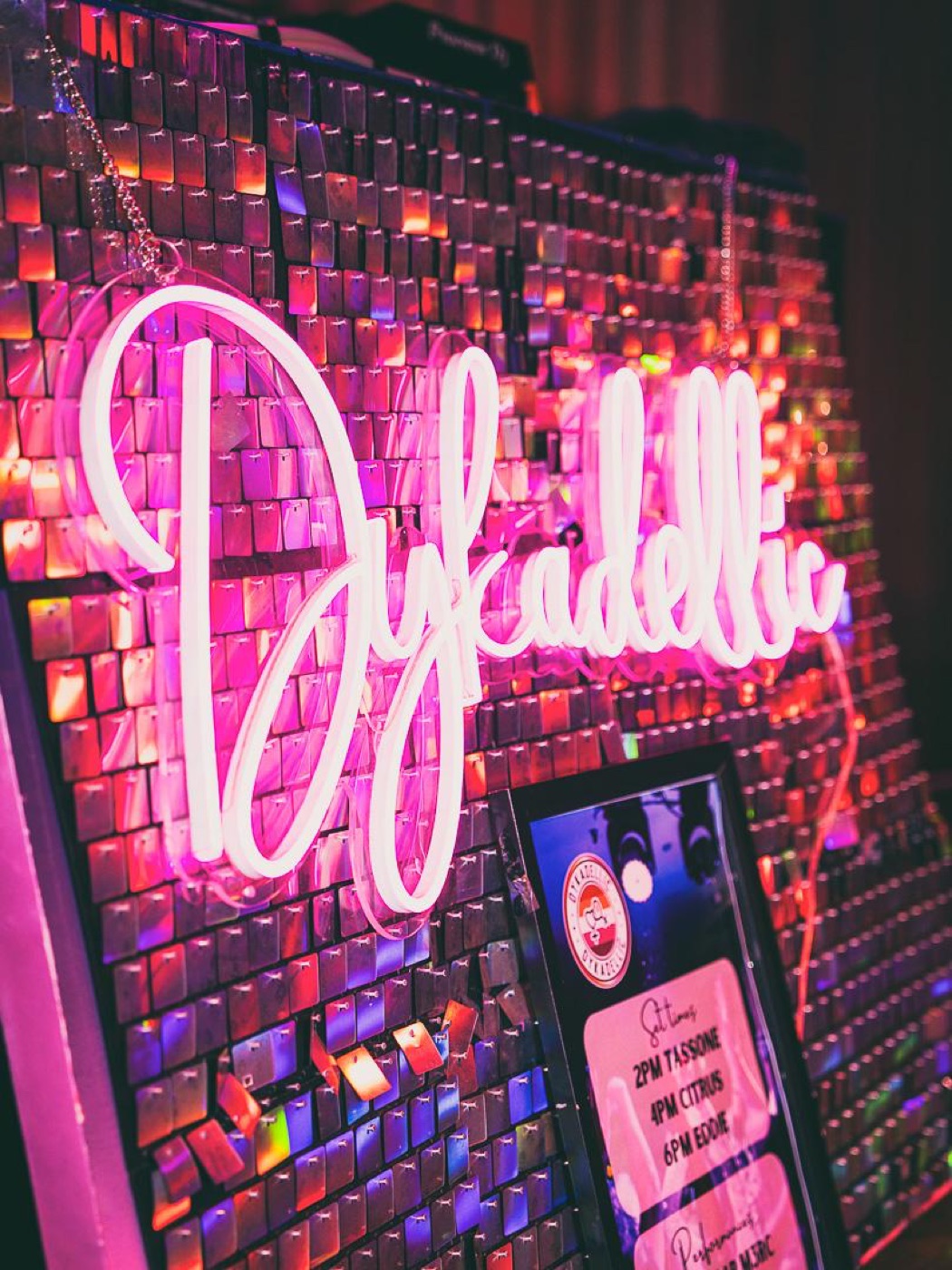 Dykadellic Lesbian Dance Party poster