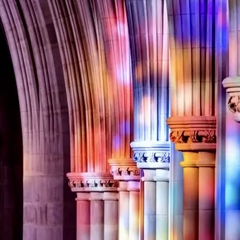 LGBTIQA+ affirming Mass poster
